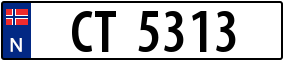 Trailer License Plate